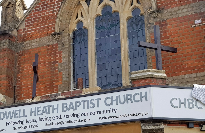  Chadwell Heath Baptist Church close-up